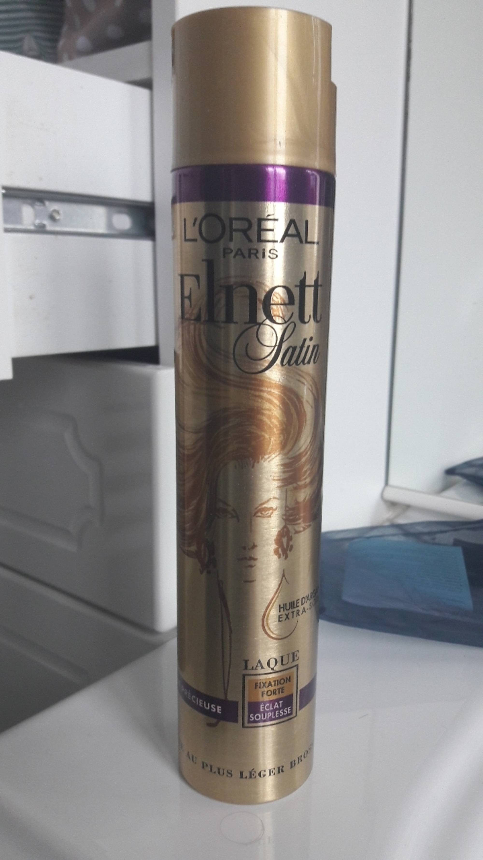 L'ORÉAL - Elnett satin - Laque huile d'argan