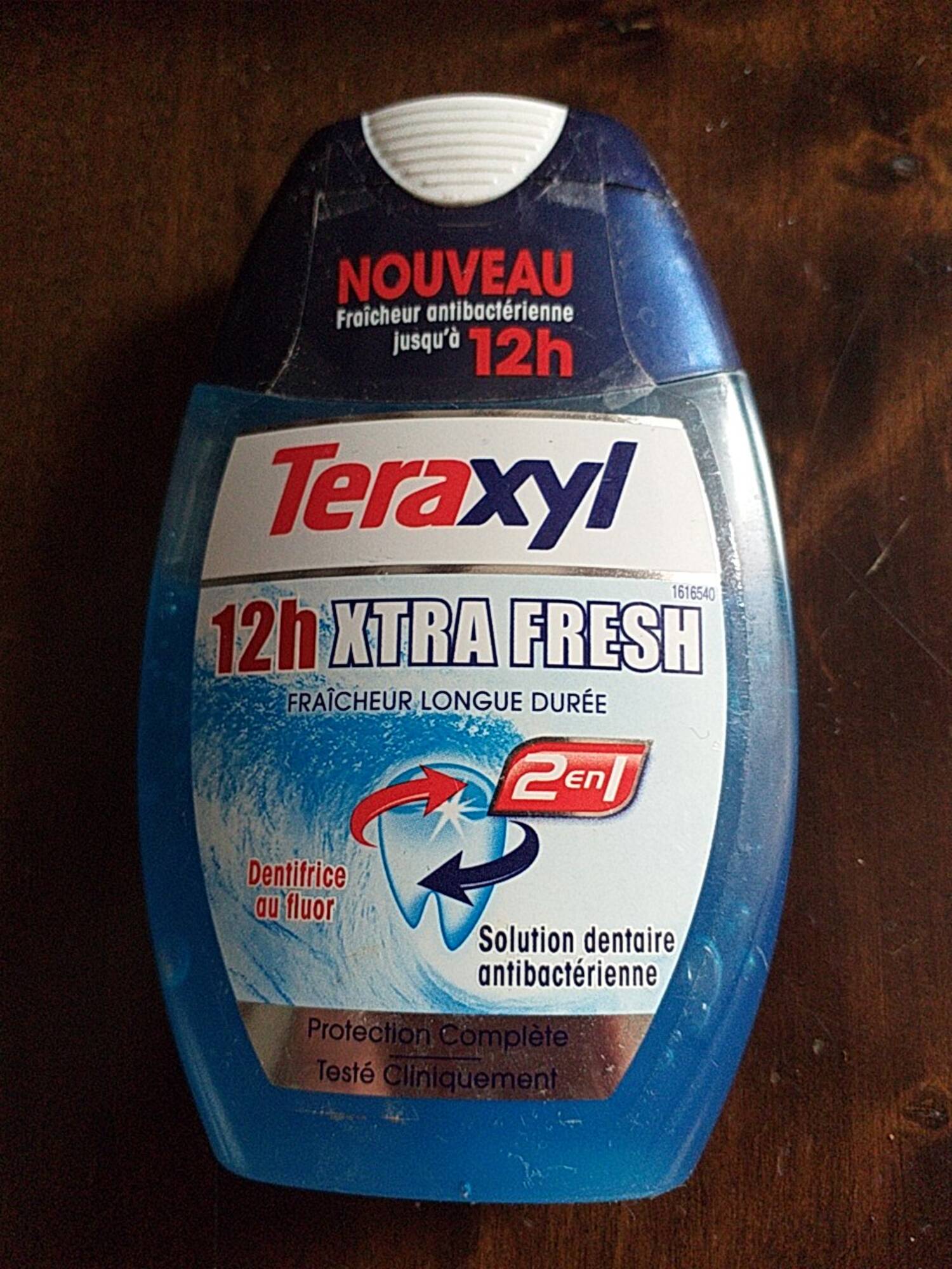 TERAXYL - 12h xtra fresh - Dentifrice au fluor 2 en 1