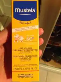 MUSTELA - Bébé-enfant - Lait solaire très haute protection SPF 50+