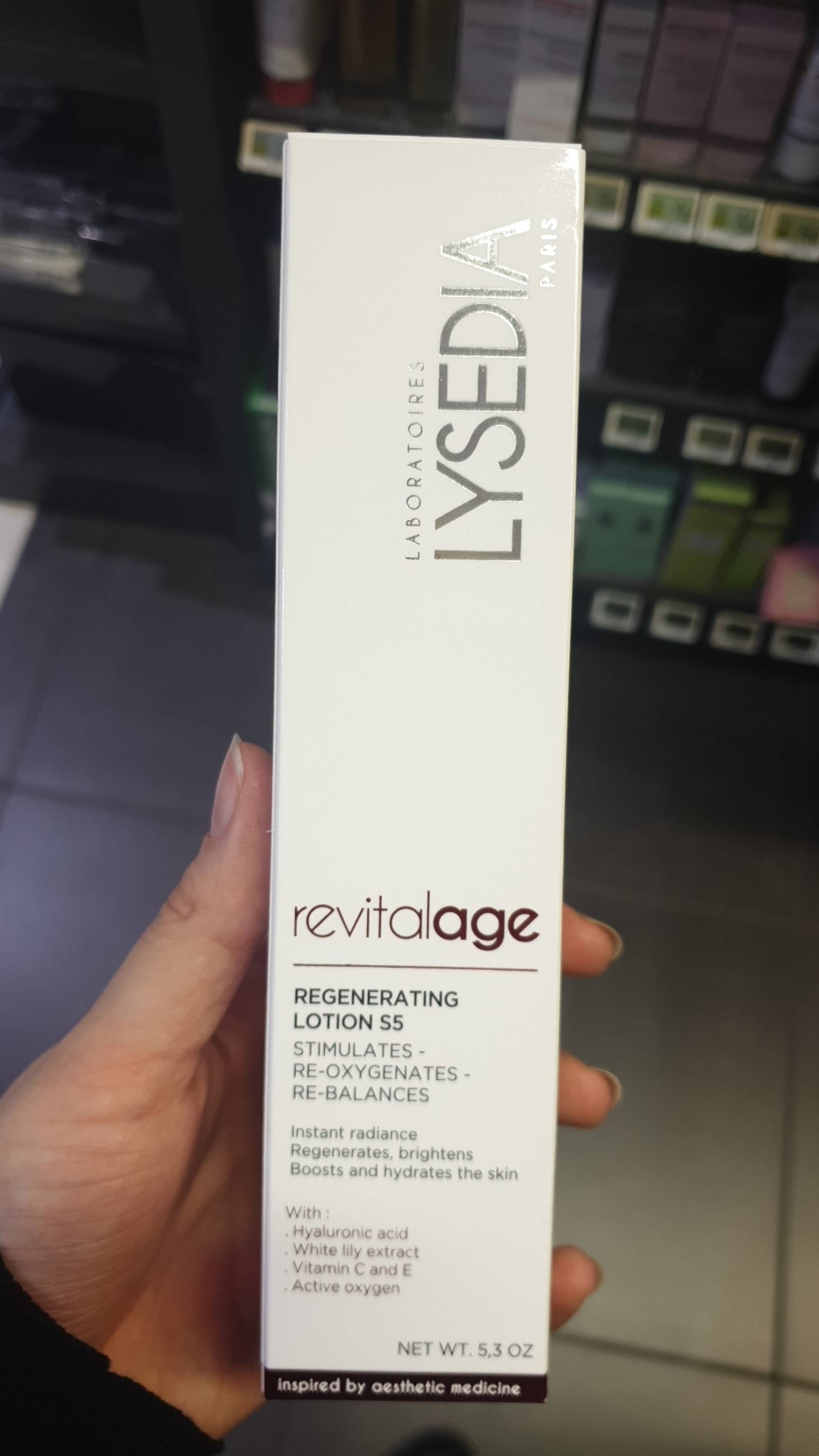 LYSEDIA - Revitalage - Regenerating lotion S5
