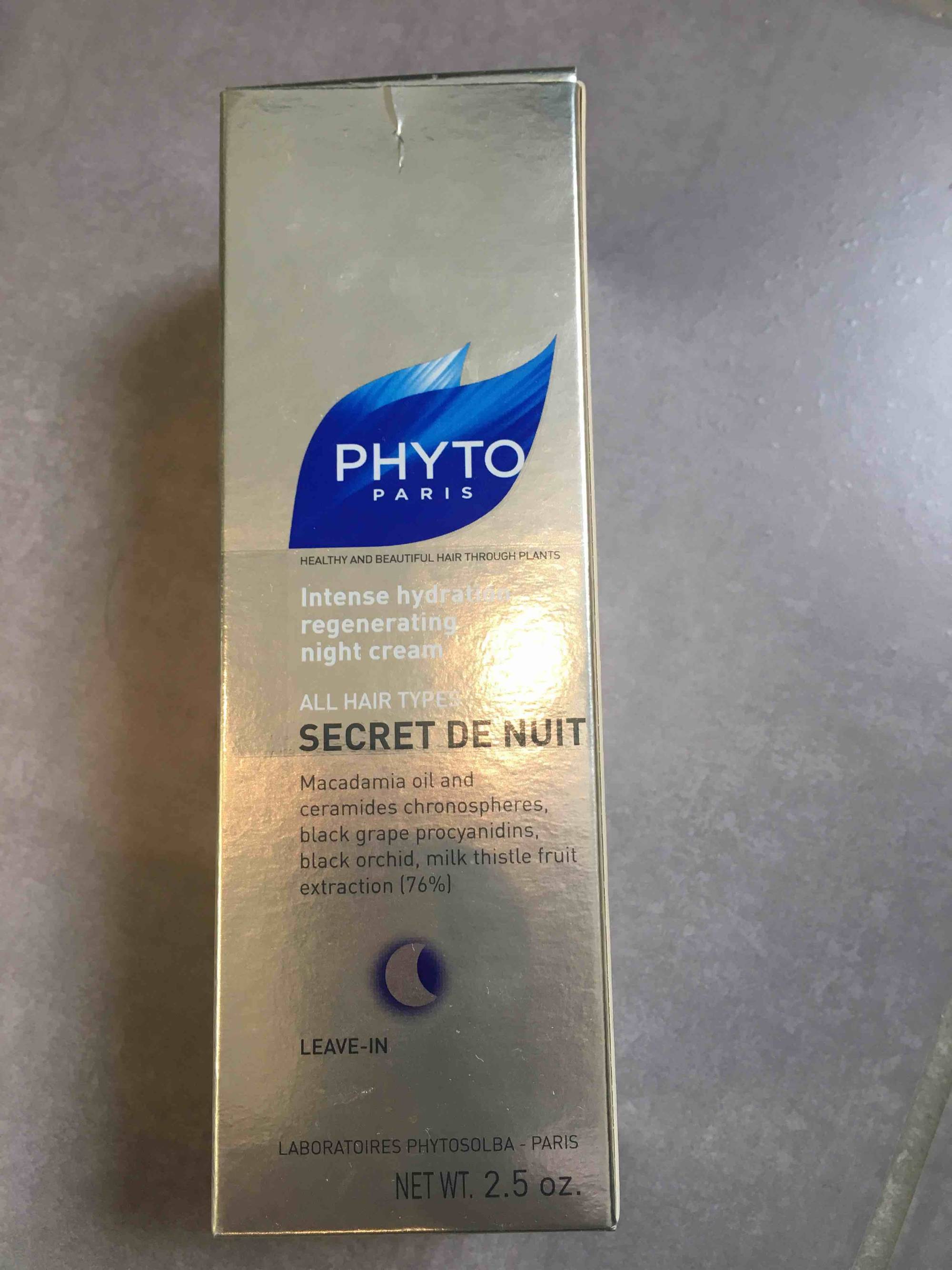 PHYTO PARIS - Secret de nuit - Intense hydration regenerating