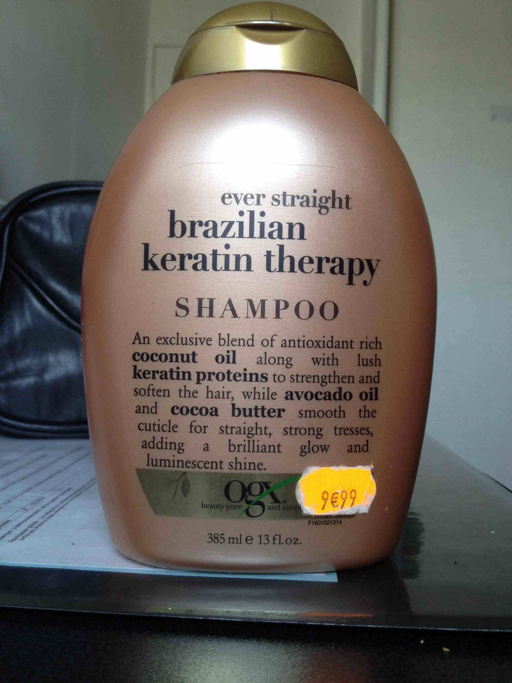 ORGANIX - Brazilian keratin therapy shampoo