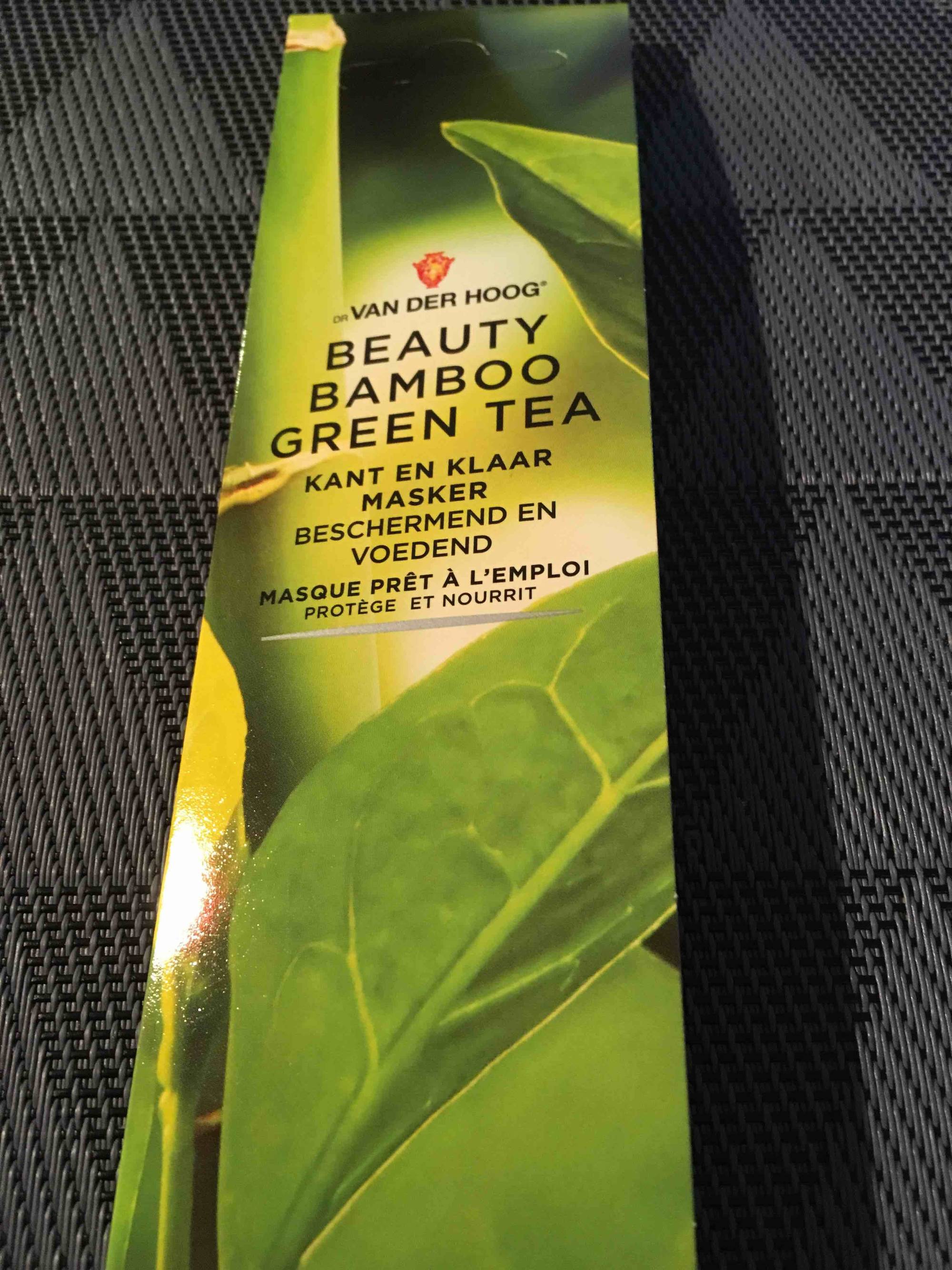 DR VAN DER HOOG - Beauty bamboo green tea - Masque prêt à l'emploi