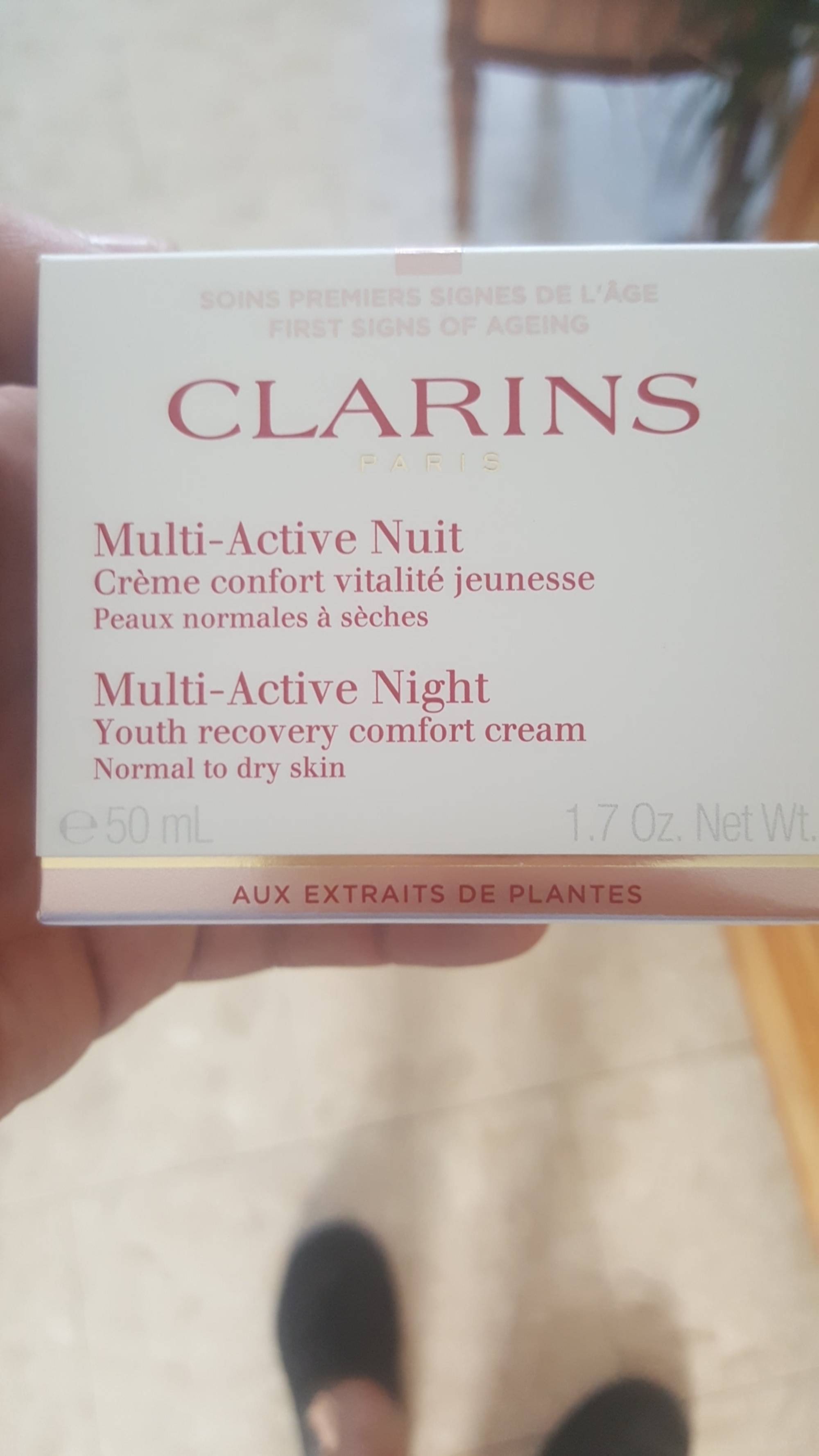 CLARINS - Multi-active nuit - Crème confort vitalité jeunesse