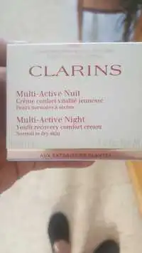 CLARINS - Multi-active nuit - Crème confort vitalité jeunesse