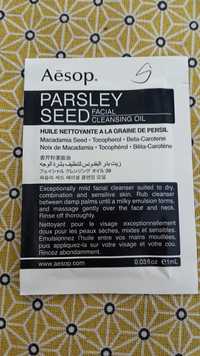 AESOP - Parsley seed - Huile nettoyante à la graine de persil