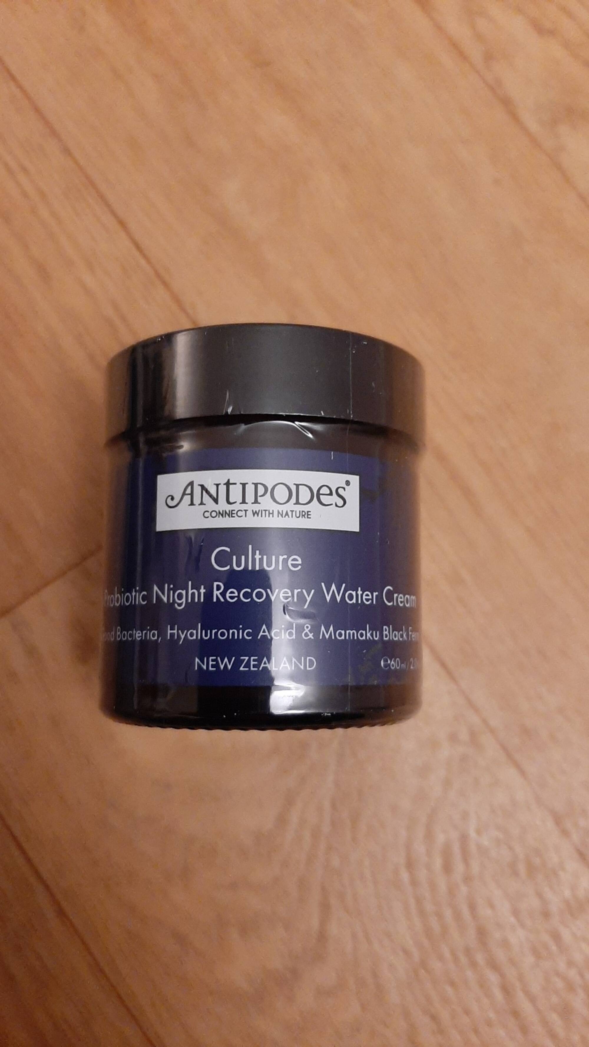 ANTIPODES - Culture Probiotic night recovery water cream