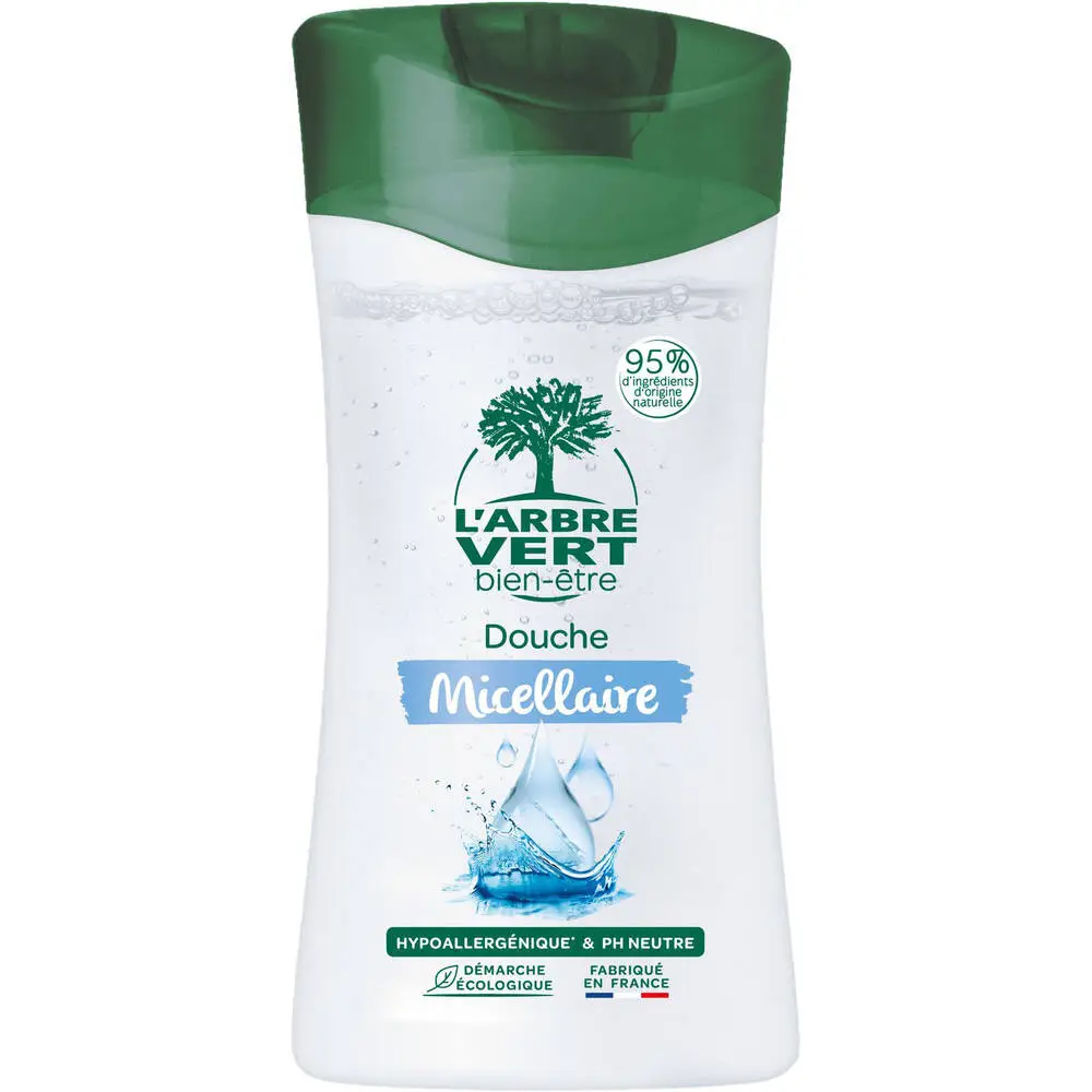 L'ARBRE VERT BIEN-ÊTRE - L'Arbre Vert Bien-être Douche Micellaire - Hypoallergénique & pH Neutre - 95% d'ingrédients d'origine naturelle - 250mL