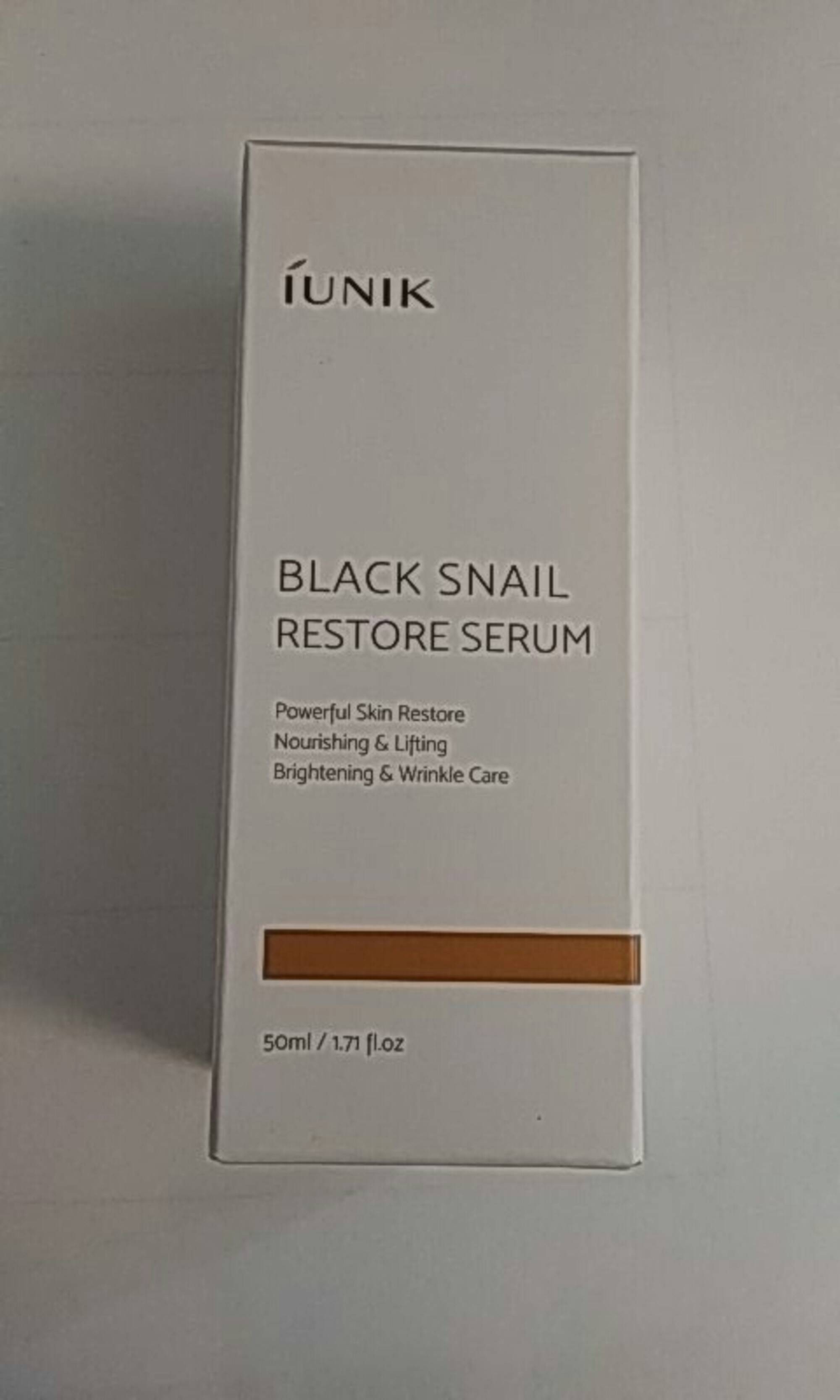 IUNIK - Black snail - Restore serum