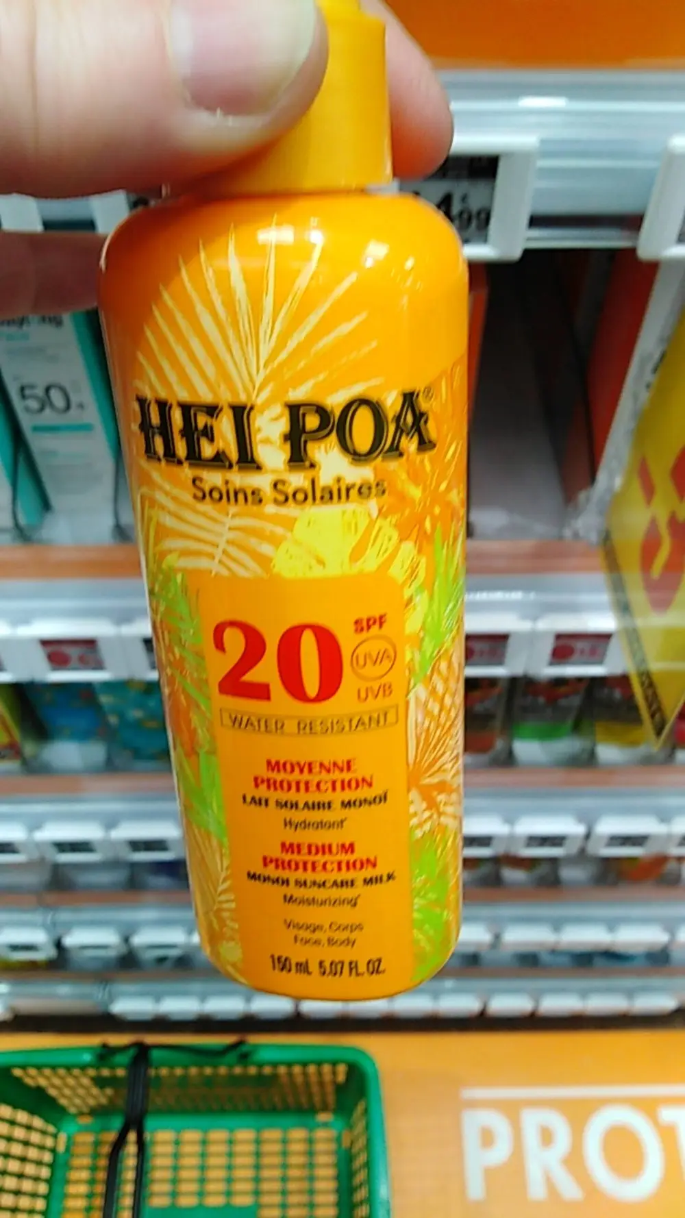 HEI POA - Soin solaires - Lait solaire monoï 20 SPF