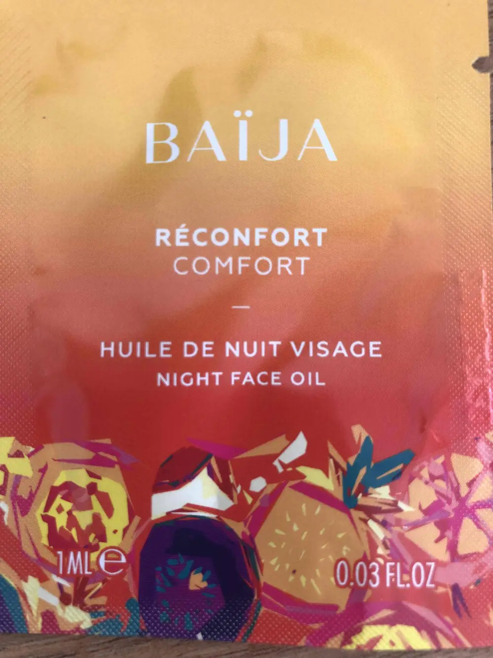 BAIJA - Réconfort - Huile de nuit visage 