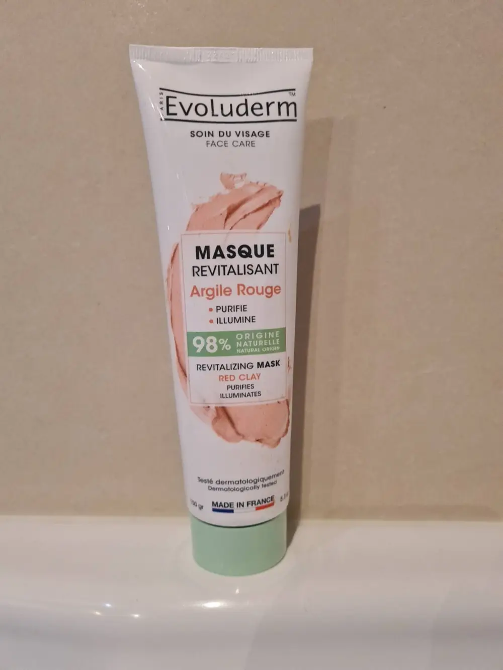 EVOLUDERM - Argile rouge - Masque revitalisant 