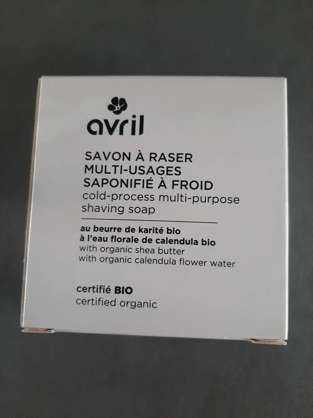 AVRIL - Savon à raser multi-usages saponifié à froid