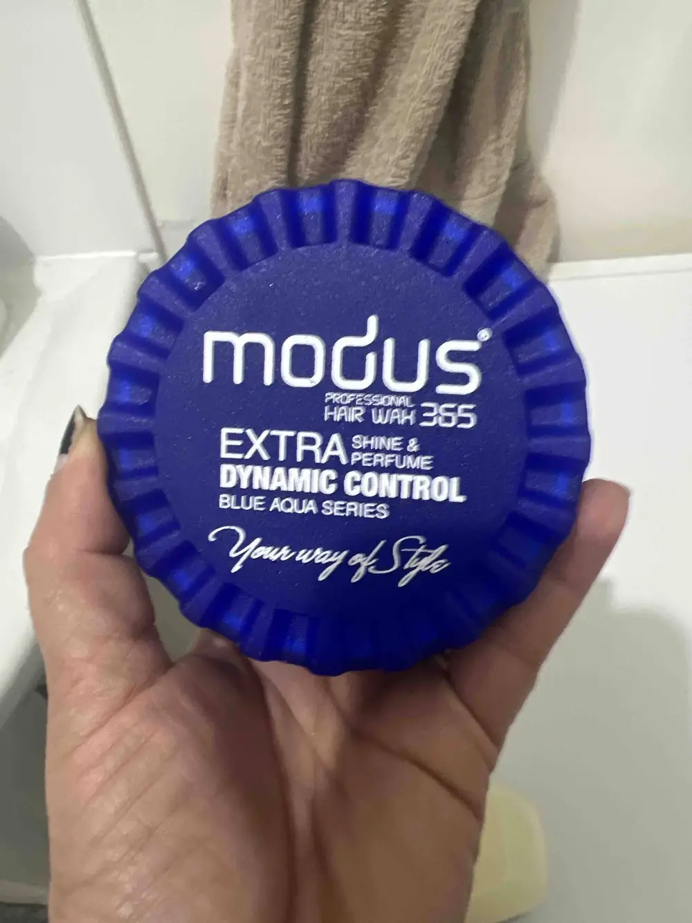 MODUS - Extra dynamic control - Hair wax 365 blue aqua series