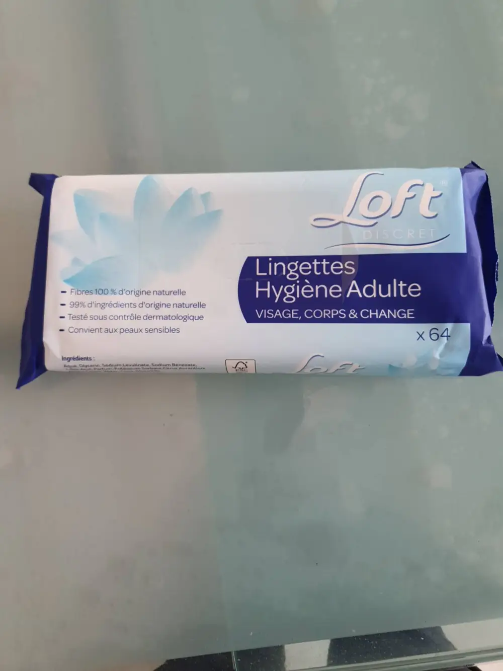 LOFT DISCRET - Lingettes hygiène adulte