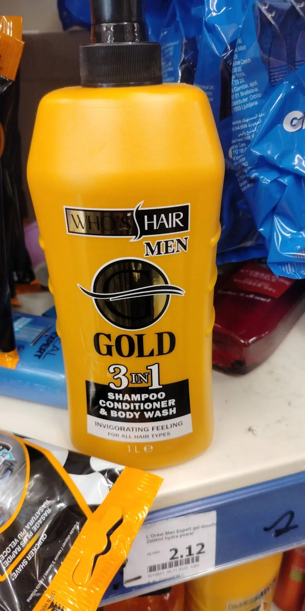 WHO'S HAIR ? - Gold men 3in1 