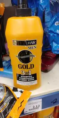 WHO'S HAIR ? - Gold men 3in1 