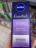 NIVEA - Essentials - Soin de nuit + sensitive 24h