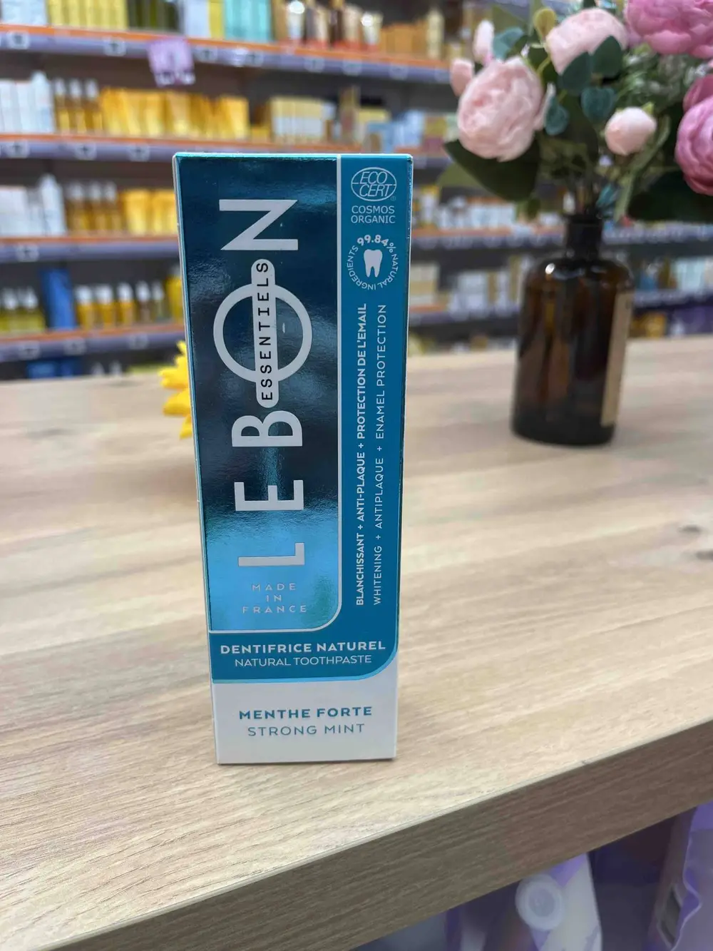 LEBON ESSENTIELS - Dentifrice naturel menthe forte