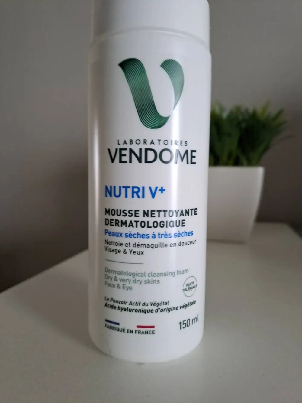 VENDOME - Nutri V+ - Mousse nettoyante dermatologique