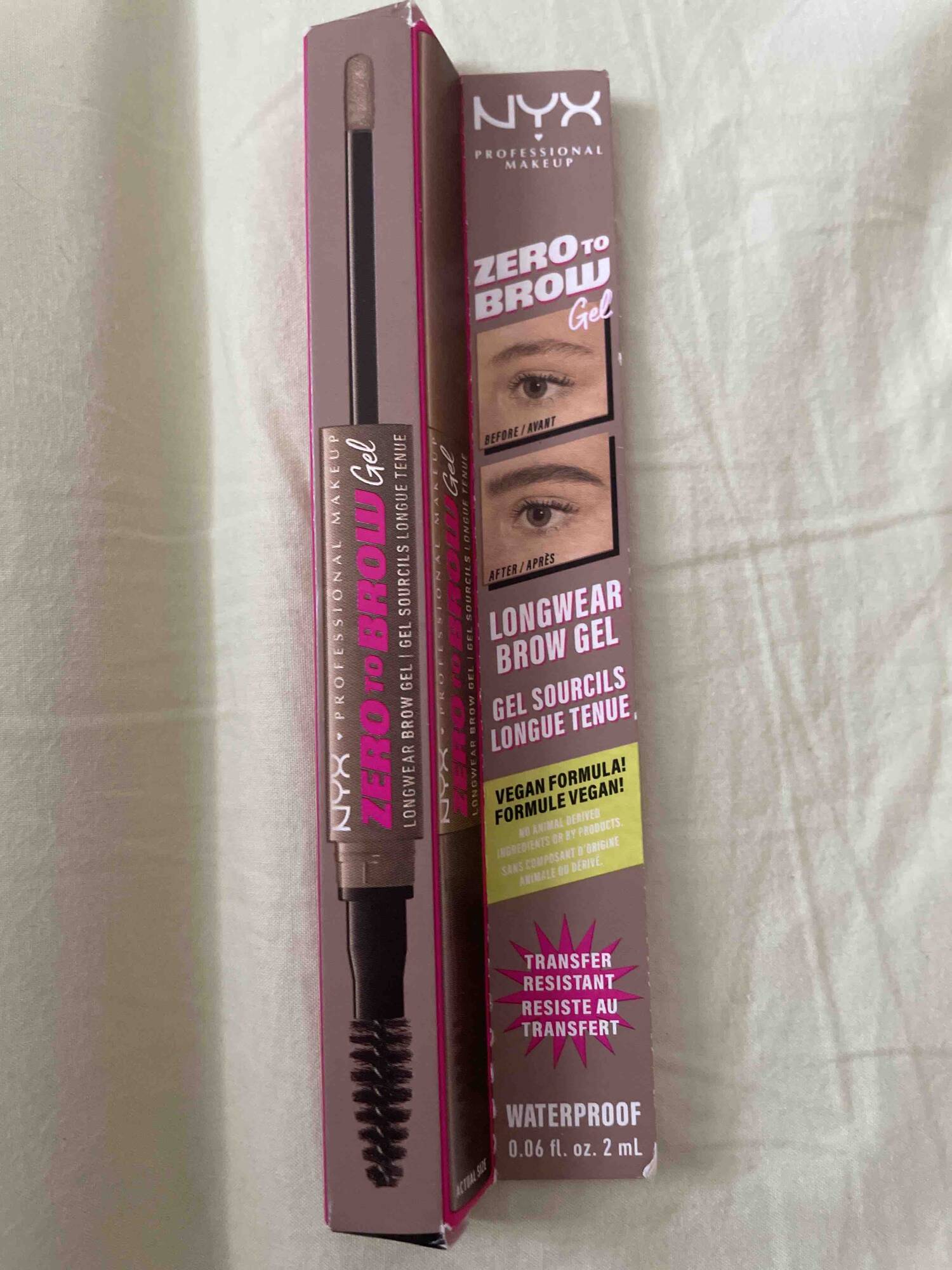 NYX PROFESSIONAL MAKEUP - Zero to Brow - Gel sourcils longue tenue