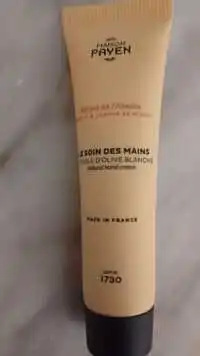 MAISON PAYEN - Le soin des mains - Huile d'olive blanche