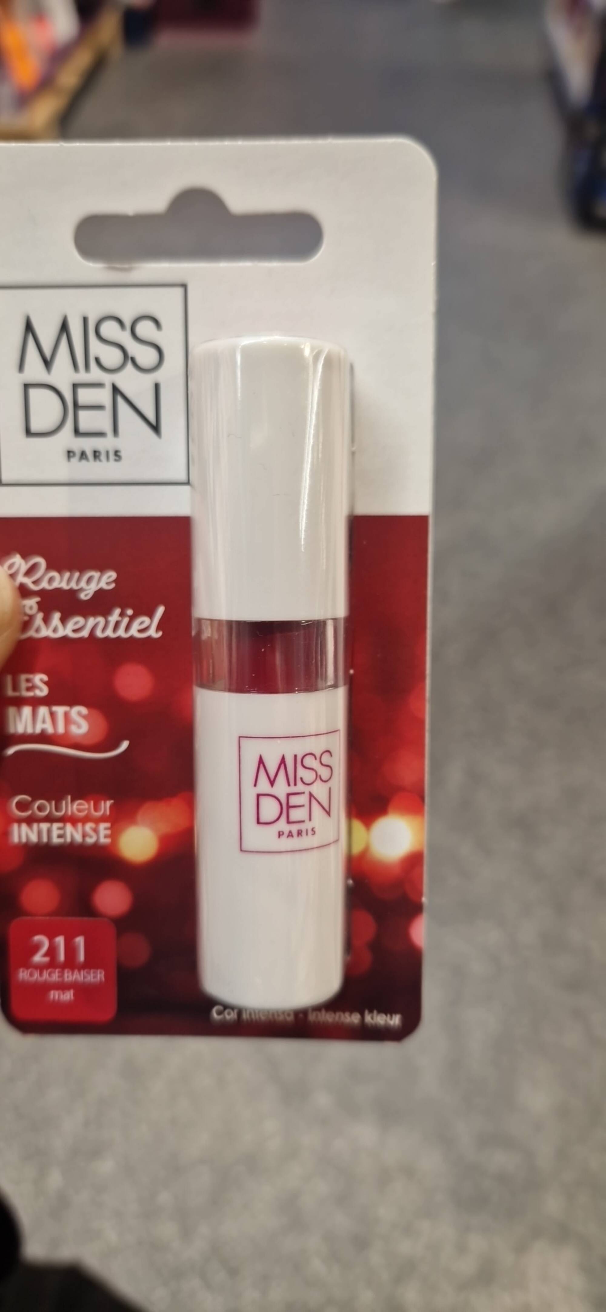 MISS DEN - Le mats - Rouge essentiel 211 rouge baiser mat