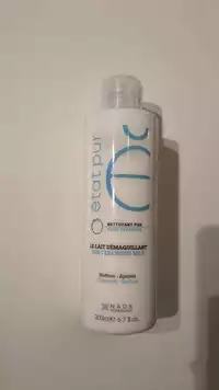 ETAT PUR - Nettoyant pur - Le lait démaquillant 