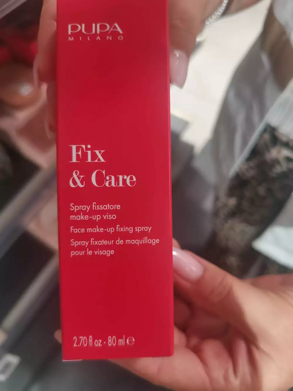 PUPA - Fix and care - Spray fixateur de maquillage pour le visage