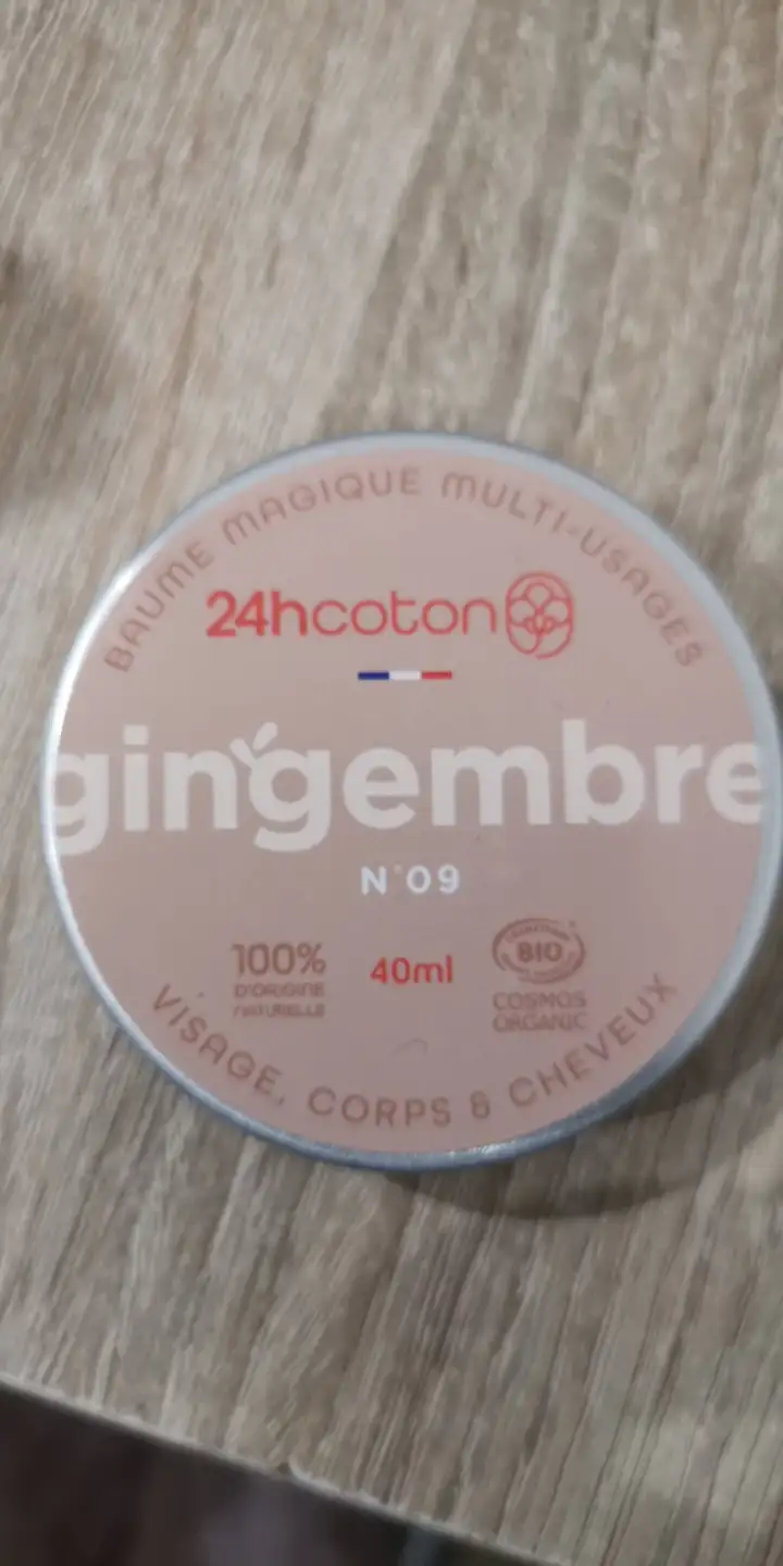 24HCOTON - Baume magique multi-usages gingembre n° 09