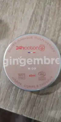 24HCOTON - Baume magique multi-usages gingembre n° 09