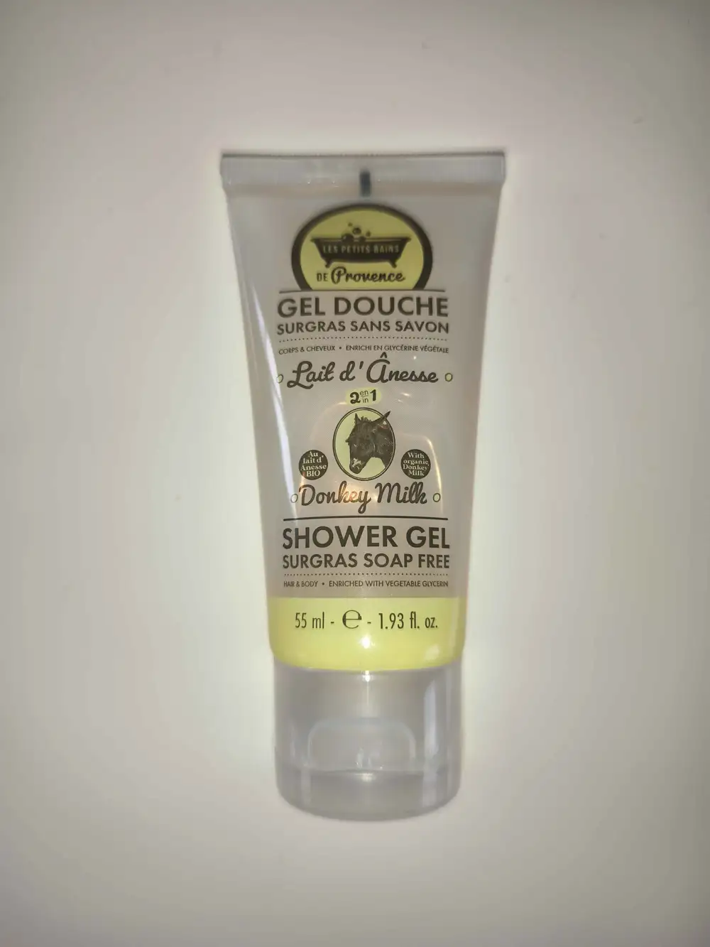 LES PETITS BAINS DE PROVENCE - Lait d'ânesse - Gel douche surgra sans savon