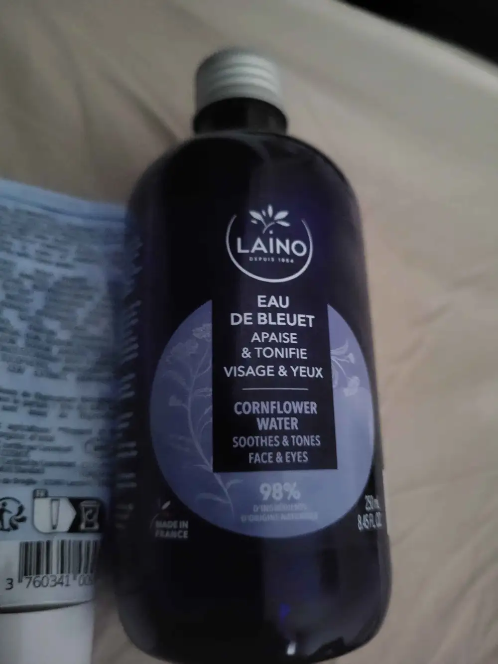 LAINO - Eau de bleuet apaise & tonifie visage et yeux