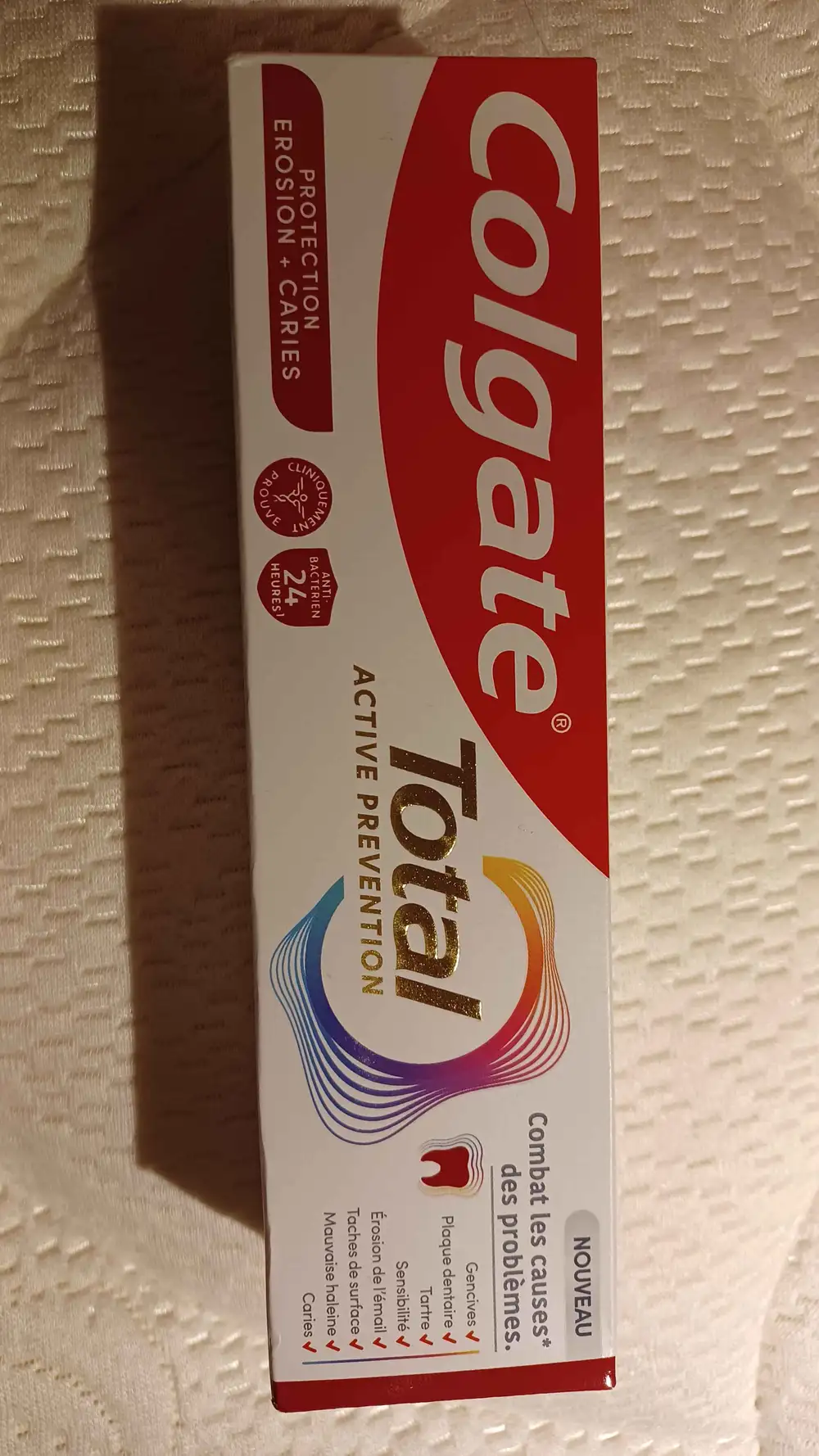 COLGATE - Dentifrice total active prevention protection erosion + caries