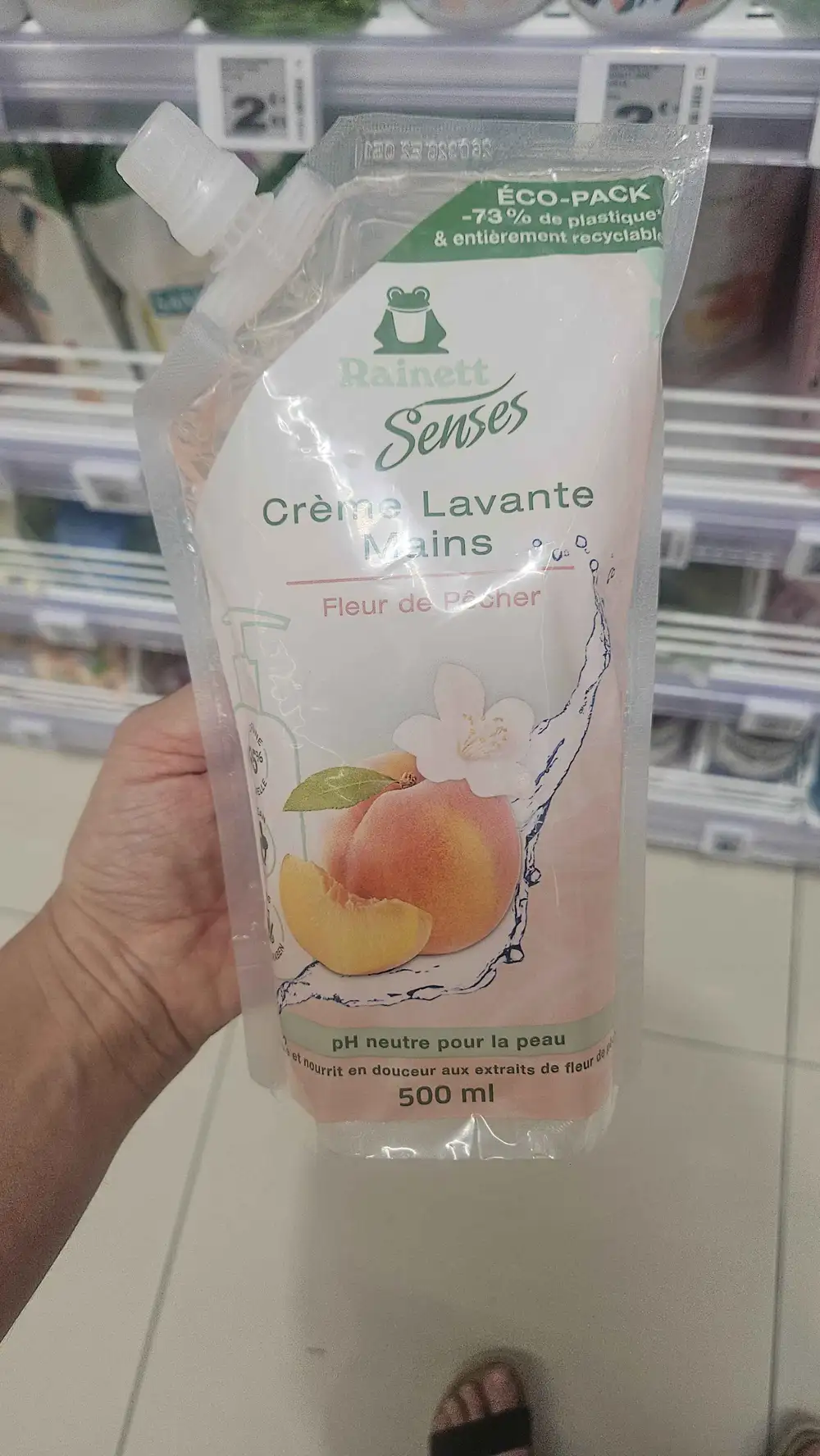 RAINETT - Senses - Crème lavante mains fleur de pêcher