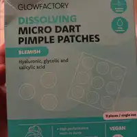 GLOW FACTORY - Dissolving micro dart pimple patches blemish