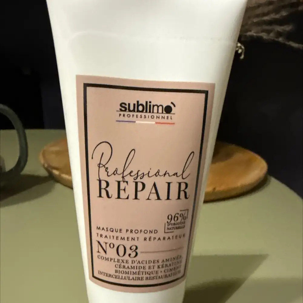SUBLIMO PROFESSIONNEL - Professional repair - Masque profond n°03