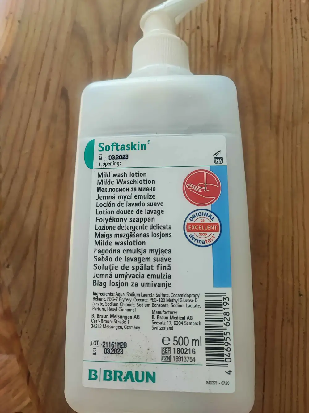 B BRAUN - Softaskin - Mild wash lotion