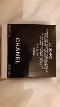 CHANEL - Le Blanc - Fond de teint compact huile-dans-crème