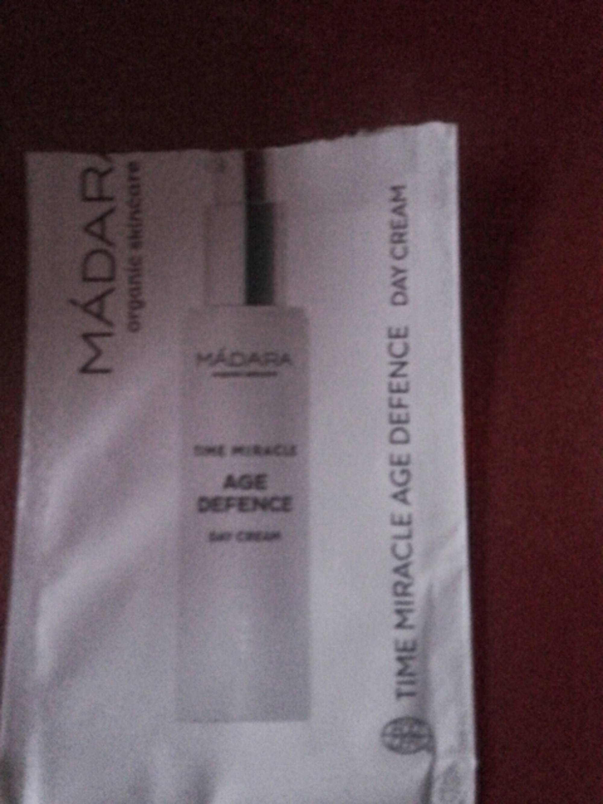 MÁDARA - Time miracle age defence - Day cream