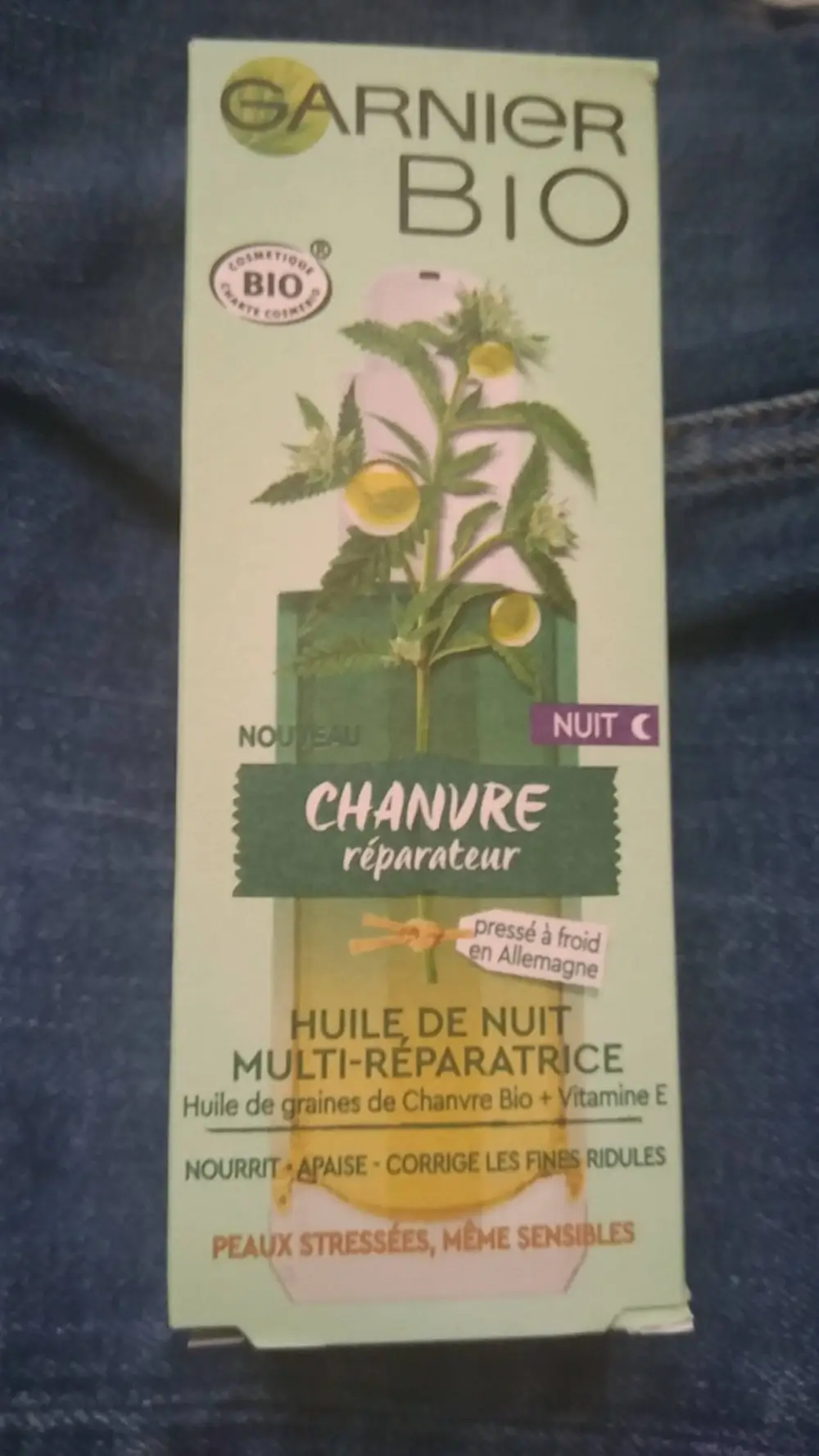 GARNIER - Chanvre réparateur - Huile de nuit multi-réparatrice