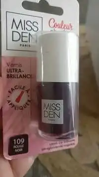 MISS DEN - Vernis ultra-brillance 109 rouge noir