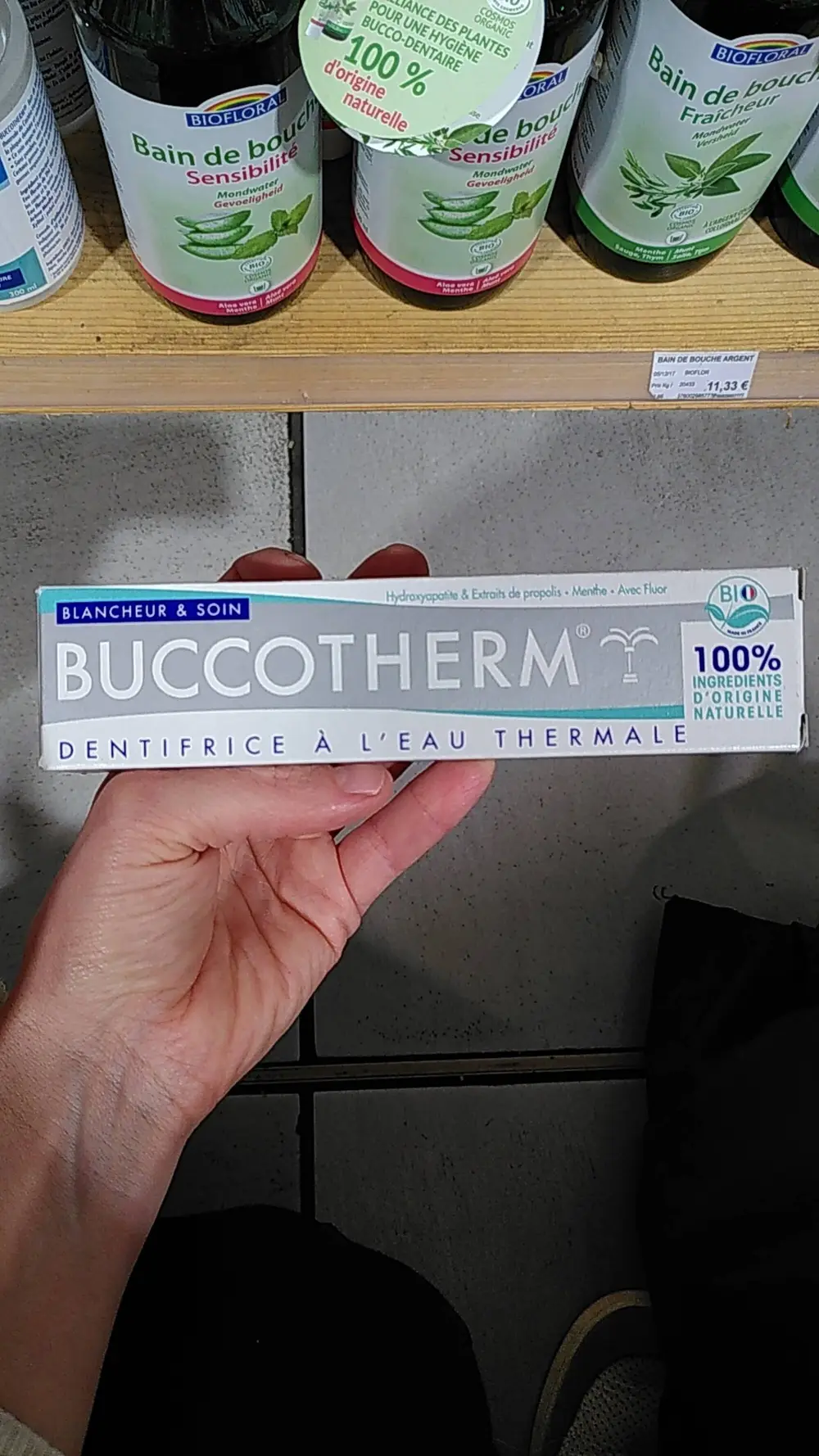 BUCCOTHERM - Blancheur & soin - Dentifrice à l'eau thermale