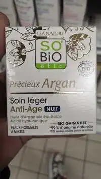 SO'BIO ÉTIC - Précieux Argan - Soin léger anti-âge