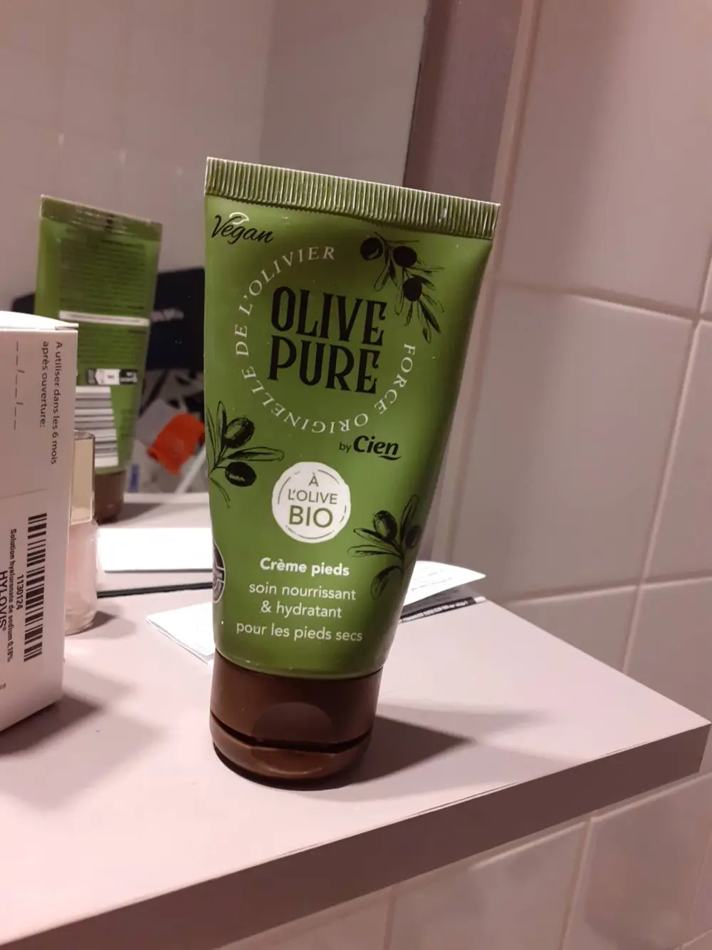 LIDL - Cien - Crème pieds à l'olive bio