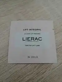 LIÉRAC - Lift intégral - Le soin lift regard