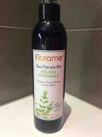 FLORAME - Mélisse officinale - Eau florale bio