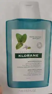 KLORANE - Anti-pollution - Shampooing détox à la menthe aquatique