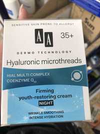 AA COSMETICS - Dermo technology 35+ hyaluronic microthreads - Firming youth-restoring cream