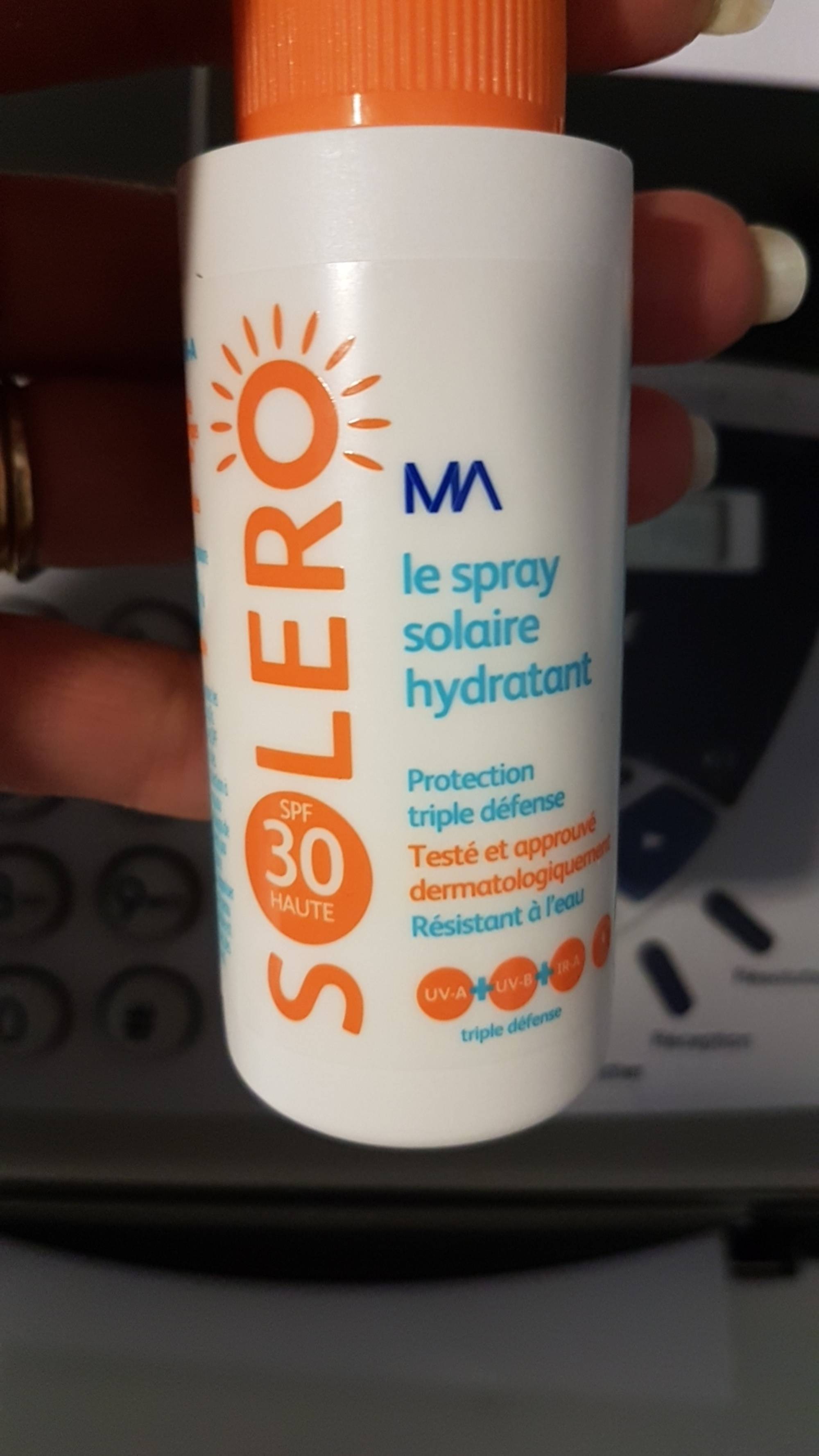 SOLERO - Spray solaire hydratant SPF 30